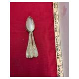 6 Large Sterling Serving Spoons