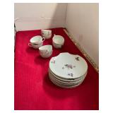 Set of 8 Shell Flower Snack Sets