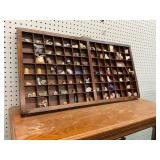 Antique Printers Tray and Collectibles