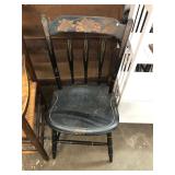 Antique Hitchcock Black Chair