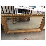 Large Antique Gold Gilt Framed Mirror