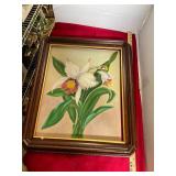 Framed Oil on Board Painting Wall Hanging