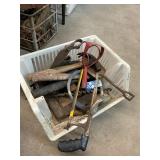 Garage Antique Tools Box Lot