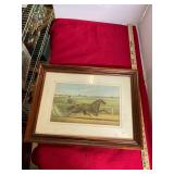 Framed Horse Racing  Print