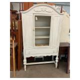 Antique Chicken Wire Shabby Chic Cabinet