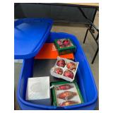 Vintage Christmas Ornaments box Lot