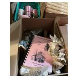 Jars and Cookbook Box Lot