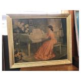Antique Piano Print