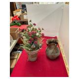 Pottery Pitcher & Planter