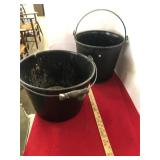 2 Metal Buckets
