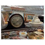 Antique Sessions Mantle  Clock and Bowl Pitcher