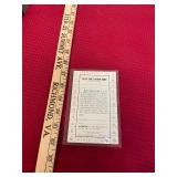 Flat tire Ration Card Post Card