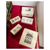 5 Piece Dep 56 Heritage Village Collectible Lot