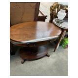 Antique Oval Library Table
