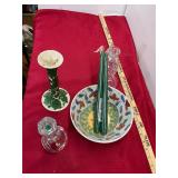 Candle Holders & Bowl