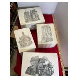 4 Piece Dep 56 Heritage Village Collectible Lot