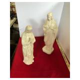 2 Piece Vintage Religious Statues