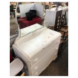 Vintage Shabby Chic  Wooden Dresser