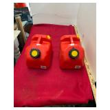 2 Small Gas Cans Tanks Lot