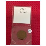 1867 2 Cent Nickel