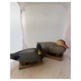 Pair of Don May Unsigned Cork Decoys