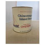 Chincoteague Island Brand Gallon Oyster Can VA 223