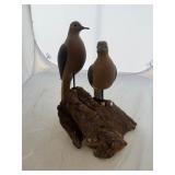 Pair of CR Drescher Carved Doves