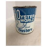VA 504 Oyster World Weems VA Gallon Oyster Can