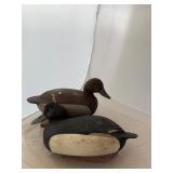 Pair of Ralph Malpage Bluebill Decoys