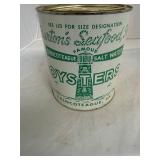 Burtons Seafood Chincoteague VA 60 Gallon Oyster