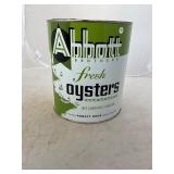 Rare Abbott Brothers Weems VA 103 Oyster Can