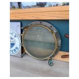 Large Antique Brass Porthole