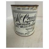 McCready Bros  Chincoteague Gallon Oyster Can