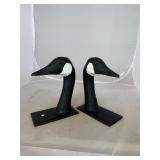 Pair of Cast Iron Geese Bookends