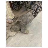 Concrete Frog Yard Ornament