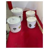 4 Piece Canister Lot
