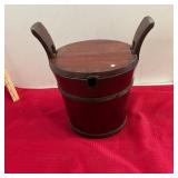 Antique Wooden Chinese Rice  Barrel