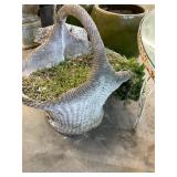 Concrete Basket Planter