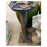 Metal Bird Bath Yard Art