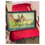 Vintage Advertising Native American Scene Tray