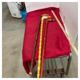 3 Carved Animal Walking Canes