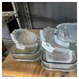 Glass Tupperware Lot