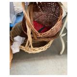 Baskets and Vintage Boxing Gloves Lot