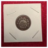 1867 5 Cent Shield Nickel