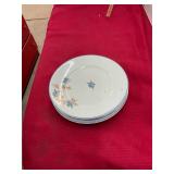 5 Vintage Homer Laughlin Blue Bird Plates Lot