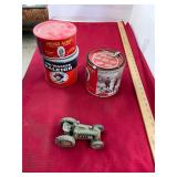 Vintage Tobacco Tins and Tractor