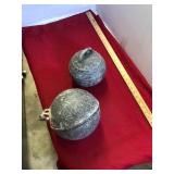 2 Vintage Aluminum Buoys