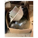 Pots and Glass Serving Bowl