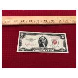 1953 Red Seal $2 Bill