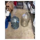Glass Jug and Plastic Water Jug
